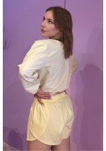 Bawełniana masełkowa bluza z poduszkami